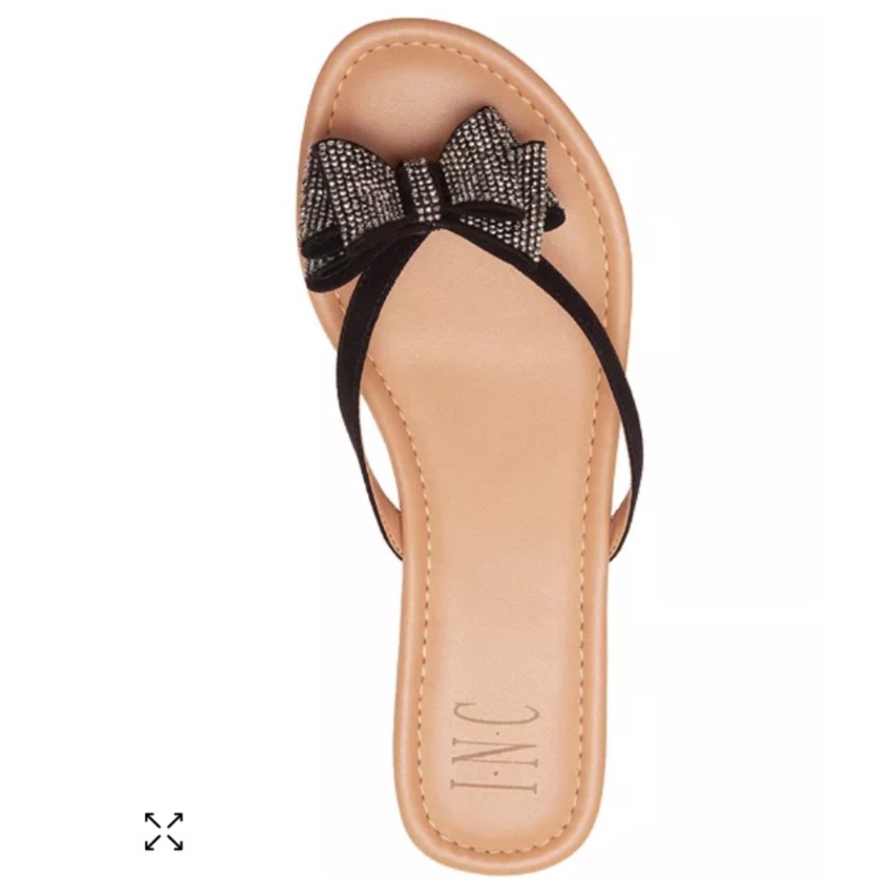 Wide Bow Sandals